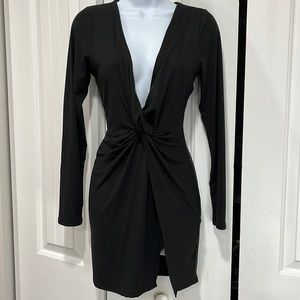 Fashion nova long sleeve knot mini dress